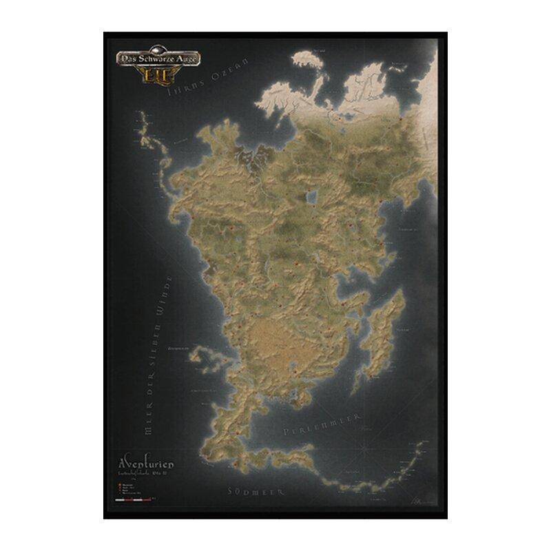 Das Schwarze Auge ELF: Aventurien Stoffkarte