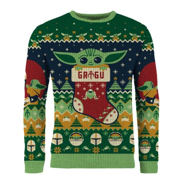 Star Wars Baby Yoda Christmas Jumper - Größe: L
