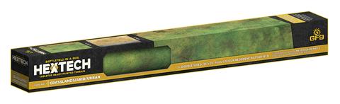 Hextech Game Mat 1, 36"x22" Double Sided (Grasslands/Arid/Urban)