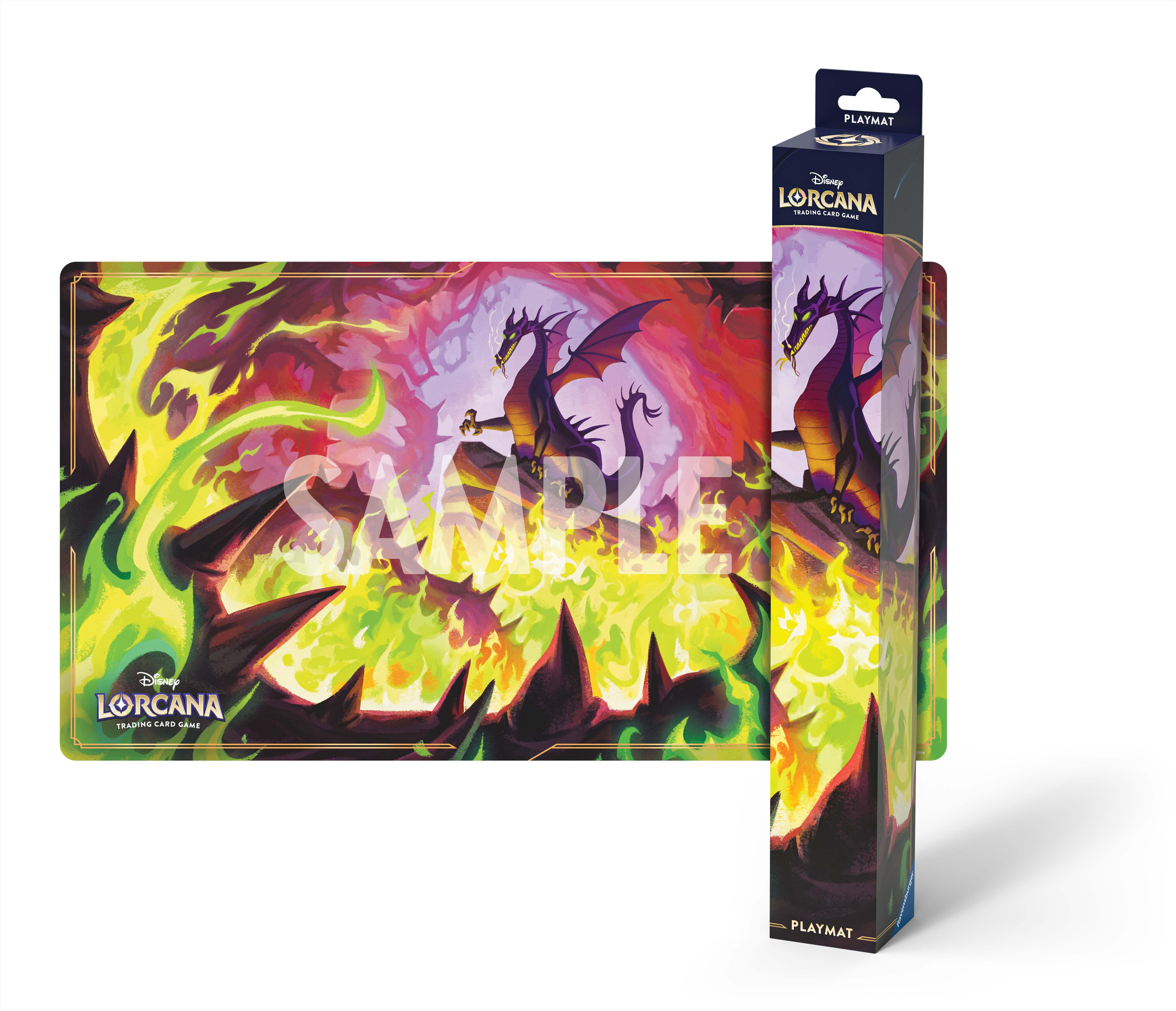 Disney Lorcana - Winterzauber: Spielmatte Drachenfeuer