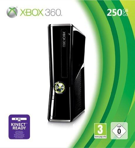 Xbox 360 Slim (250 GB, glossy black) (Xbox 360, gebraucht) **