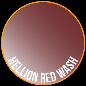 Two Thin Coats: Paint wash: Hellion Red Wash 