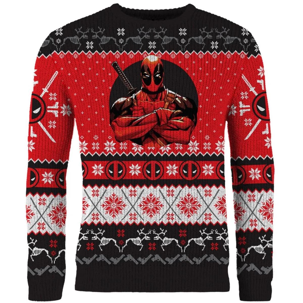 Deadpool Christmas Jumper - Größe: L
