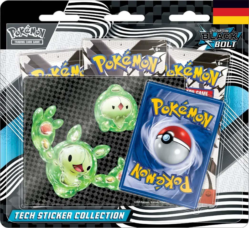 Pokémon Karmesin & Purpur 10.5 Tech Sticker Kollektion Schwarze Blitze Zytomega DE