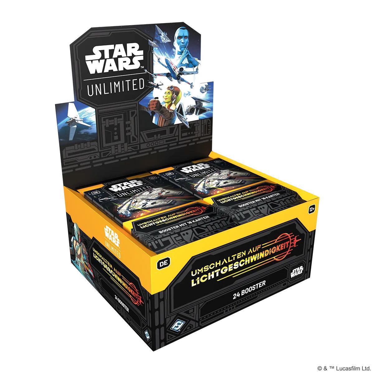 Star Wars: Unlimited - Umschalten auf Lichtgeschwindigkeit Booster Display (24 Booster) DE