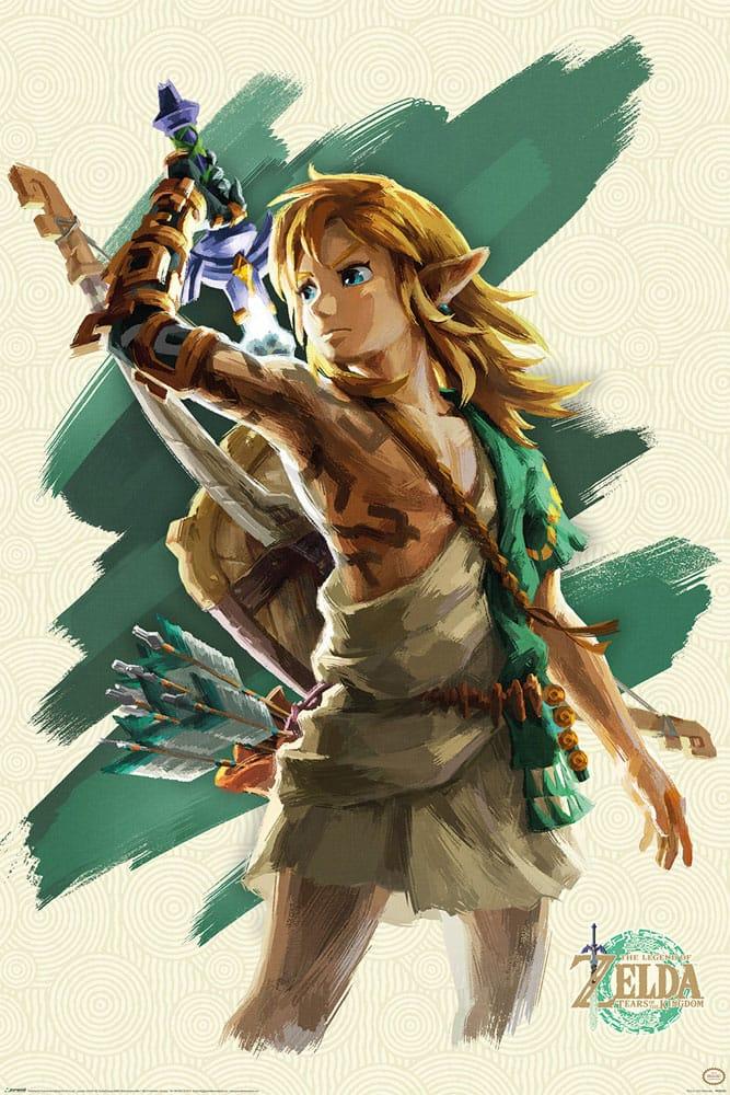The Legend of Zelda Tears of the Kingdom Poster: Link Unleashed (61 x 91 cm)