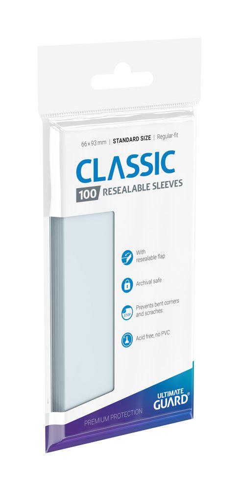 Ultimate Guard Classic Sleeves wiederverschließbar Standard Size Transparent (100)
