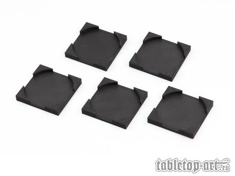 Bases Converters - 40mm Round to Square (5) Bases Converters - 40mm Round to Square (5)